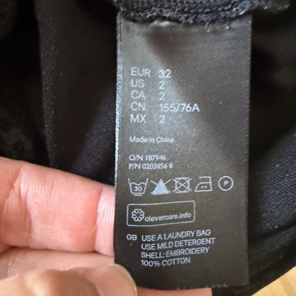 Isabel Marant Pour H&M Gatsby Embroidered Long Sleeve Black Shift dress - Picture 5 of 7